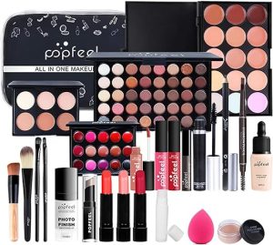 CHSEEA Multi-purpose Makeup Kit All-in-One Makeup Gift Set Makeup Essential Starter Kit Lip Gloss Blush Brush Eyeshadow Palette Highly Pigmented Cosmetic Palette #8