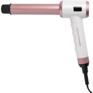 Revolution Haircare London, Wave It Out 32mm Angled Curler, for All Hair Types, White & Rose Gold