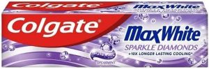 Colgate Max White Sparkle Diamonds Toothpaste 75ml | teeth whitening toothpaste | shines enamel for whiter teeth | longer lasting freshness than regular fluoride toothpaste |...