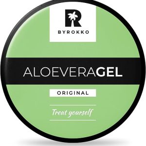 BYROKKO Aloe Vera Gel (215 ml), Fast-Absorbing After-Tanning Cooling Gel, Deeply Hydrates, Regenerates and Prevents Peeling, Natural Aftersun Skincare rich with Vitamins and...