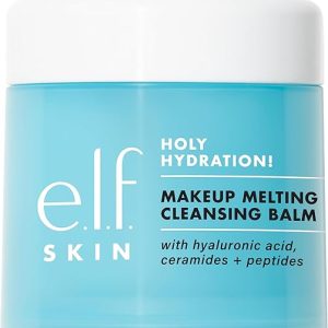 e.l.f. SKIN Holy Hydration Makeup Melting Cleansing Balm, Face Cleanser and Makeup Remover, Infused with Hyaluronic Acid to Hydrate Skin, Vegan and Cruelty-Free