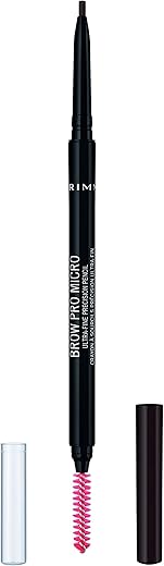 Rimmel Brow Pro Micro Dark Brown 003 Brown Eyebrow Cosmetic Defining & Filling Solid With Long Lasting Claim Eye Cosmetic Waterproof Pencil X1 X1 Standard Female Eyebrow 1 Mu